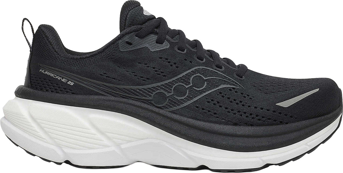 Saucony Hurricane 25 WIDE FIT Womens Running Shoes - Black