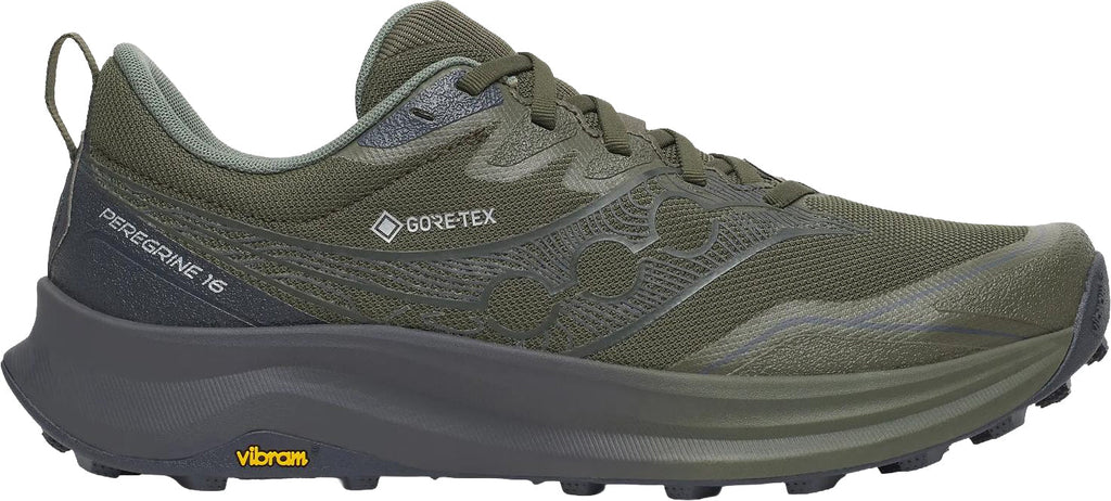 Saucony Peregrine 16 GORE-TEX Mens Trail Running Shoes - Green