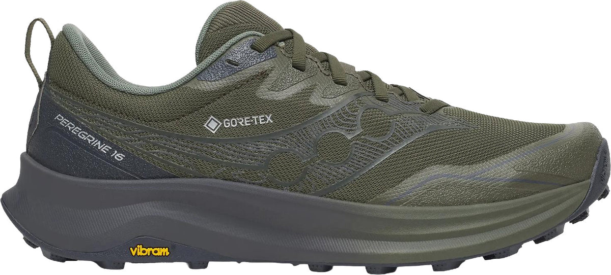 Saucony Peregrine 16 GORE-TEX Mens Trail Running Shoes - Green