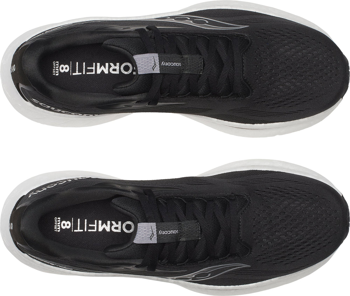 Saucony Ride 18 WIDE FIT Mens Running Shoes - Black