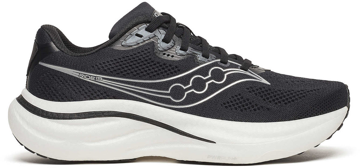 Saucony Ride 19 Womens Running Shoes - Black