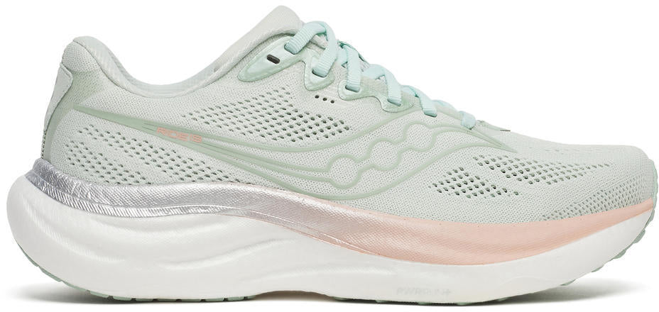 Saucony Ride 19 Womens Running Shoes - Green