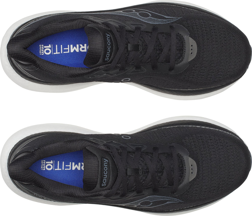 Saucony Triumph 23 WIDE FIT Mens Running Shoes - Black