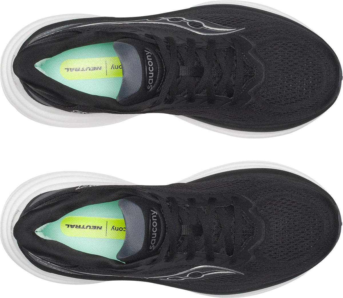 Saucony Triumph 24 WIDE FIT Mens Running Shoes - Black
