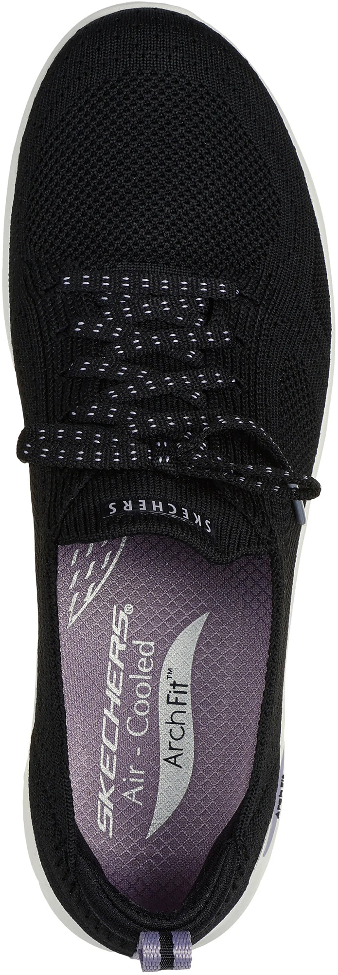 Skechers Arch Fit Refine Freesia Womens Shoes - Black