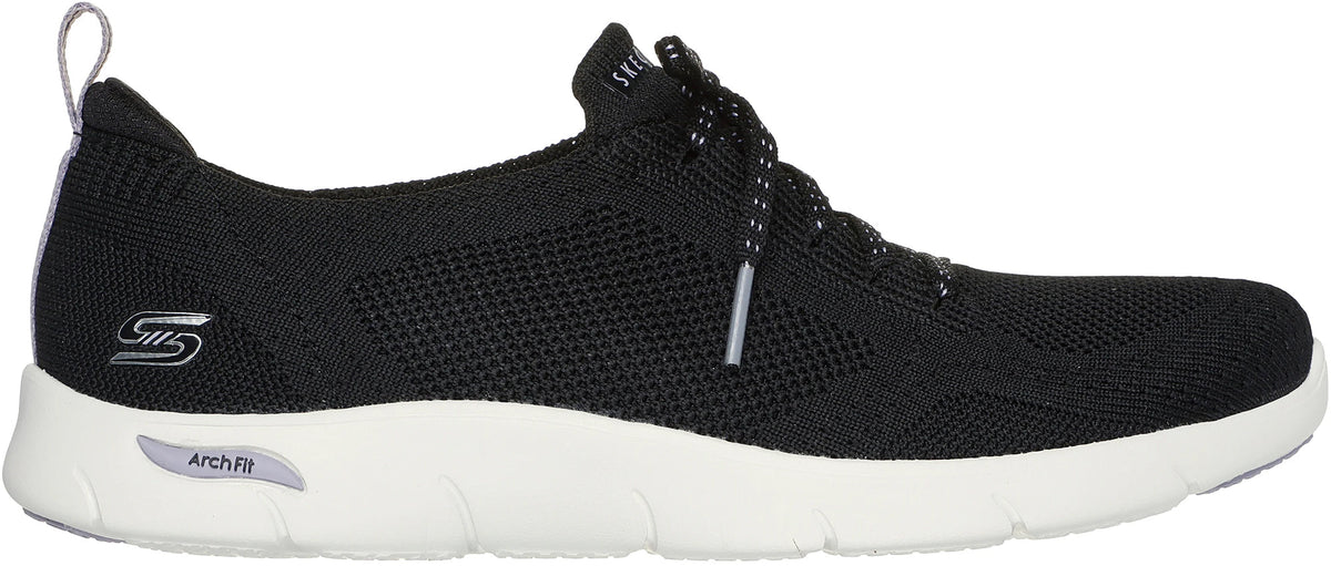 Skechers Arch Fit Refine Freesia Womens Shoes - Black
