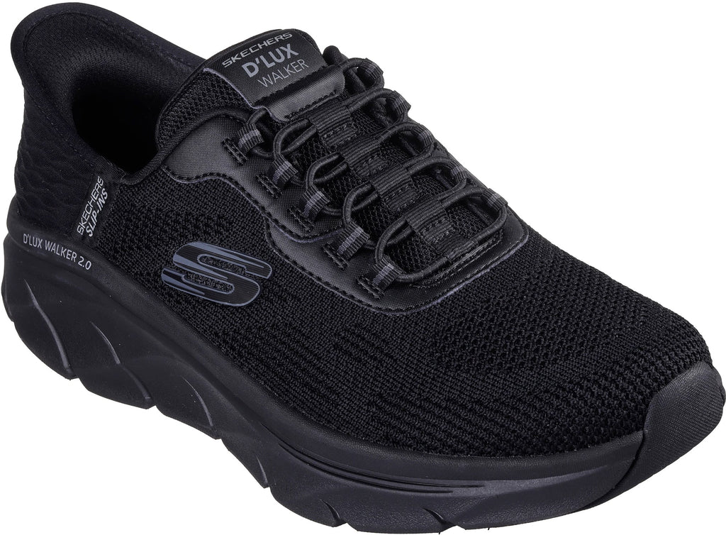 Skechers D'Lux Walking 2.0 Rezinate Mens Walking Shoes - Black