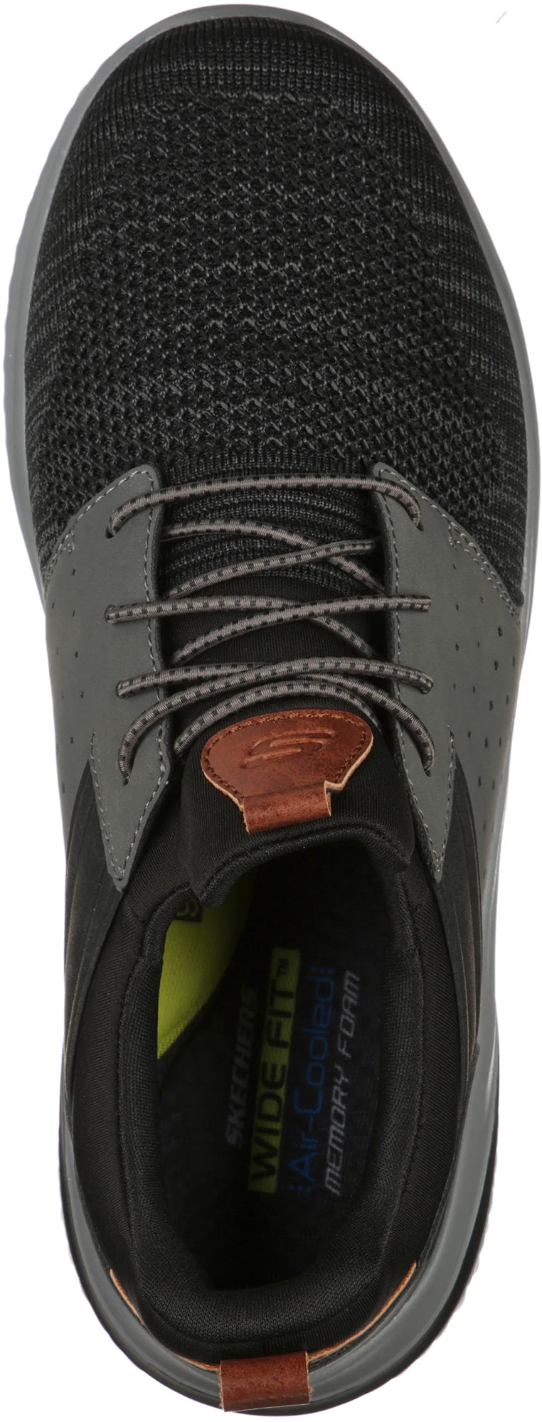 Skechers Delson 3.0 Cicada WIDE FIT Mens Shoes - Black