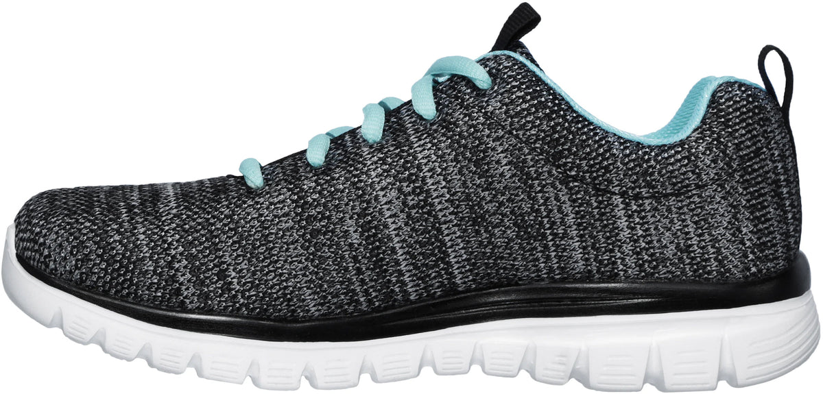 Skechers Graceful Twisted Womens Training Shoes - Black