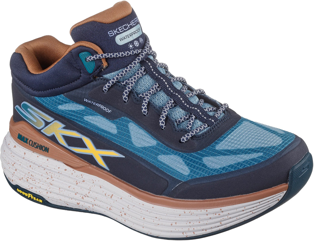 Skechers Max Cushioning Suspension Terrace Waterproof Womens Running Shoes - Blue