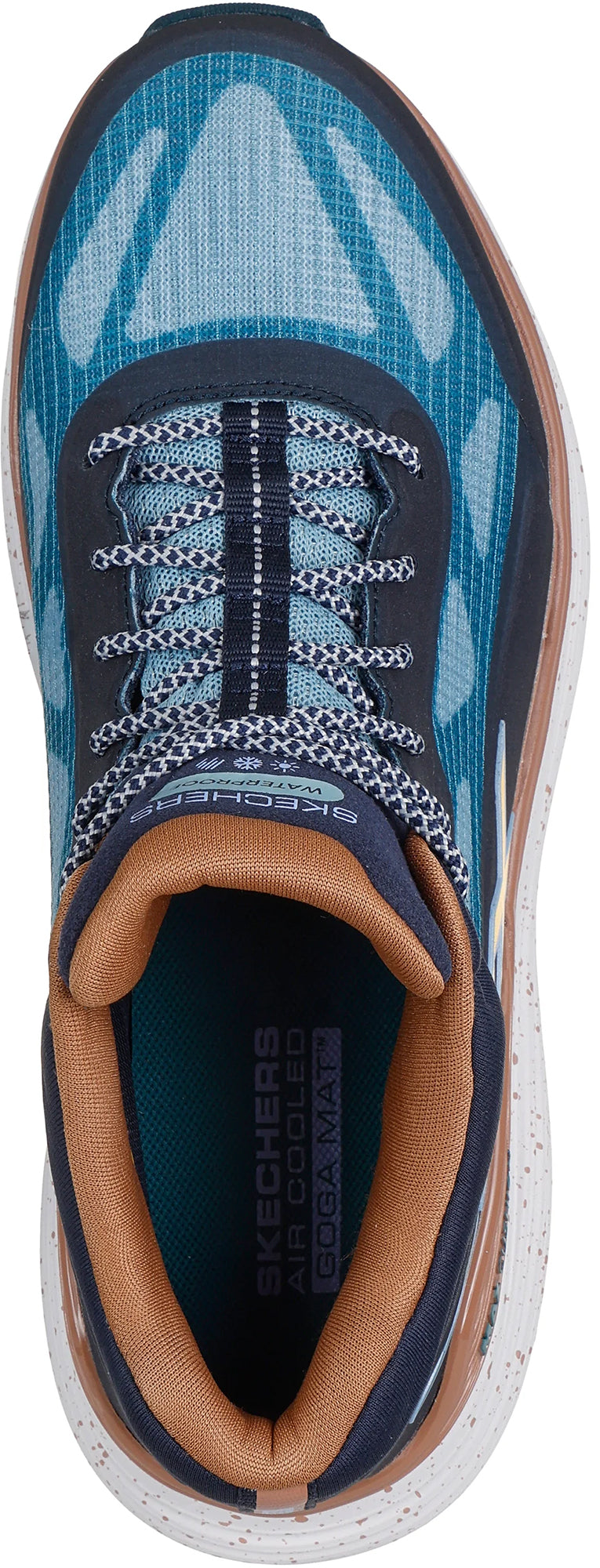 Skechers Max Cushioning Suspension Terrace Waterproof Womens Running Shoes - Blue