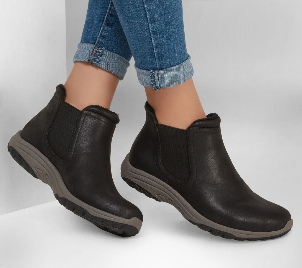 Skechers Reggae Fest 2.0 New Yorker Womens Boots - Black