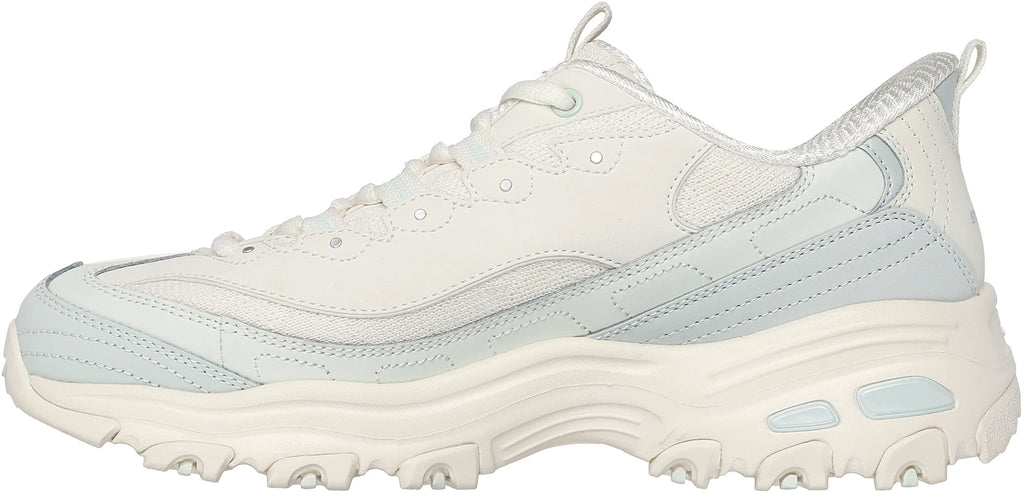 Skechers Sport D'Lites Smooth Nostalgia Womens Shoes - Cream