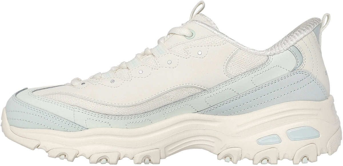 Skechers Sport D'Lites Smooth Nostalgia Womens Shoes - Cream