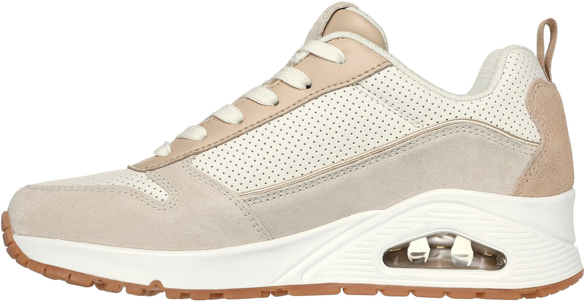 Skechers UNO 2 Much Fun Womens Shoes - Beige