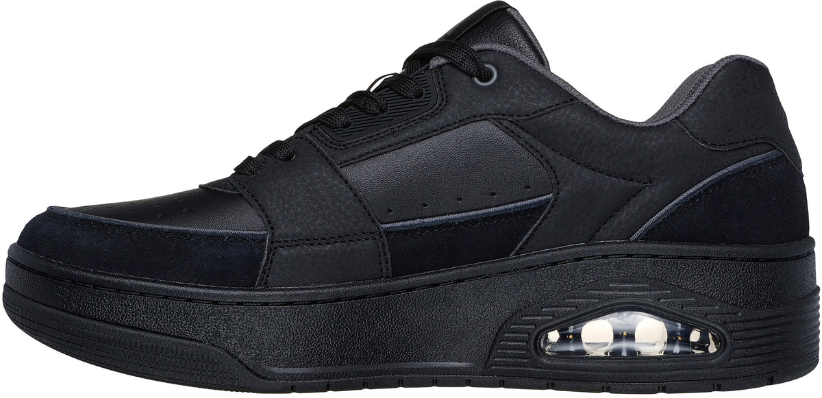 Skechers UNO Court Low Post Match Mens Shoes - Black