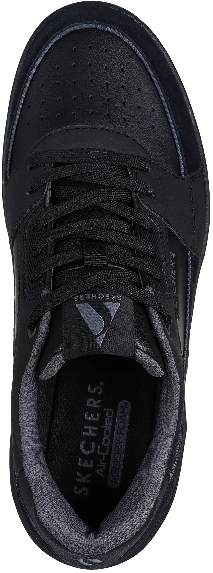 Skechers UNO Court Low Post Match Mens Shoes - Black