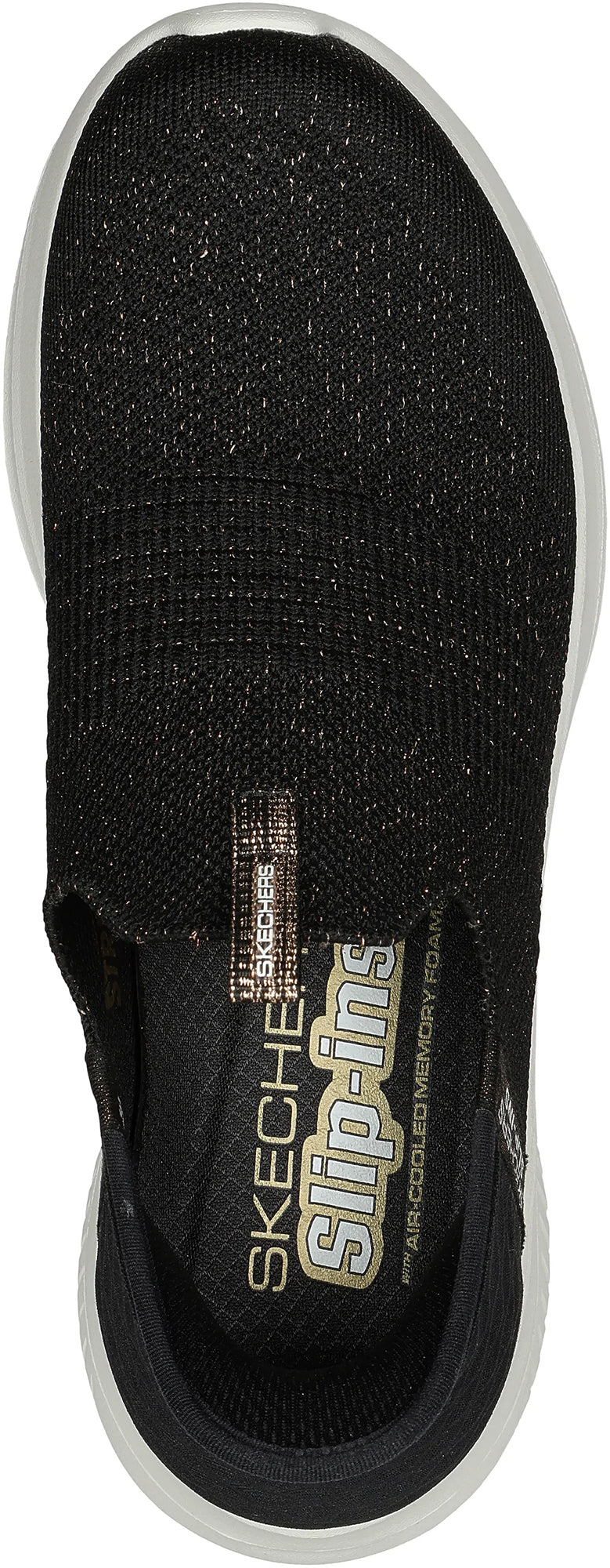 Skechers Ultra Flex 3.0 Glitter Me Womens Shoes - Black