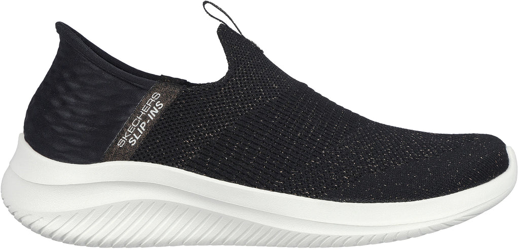Skechers Ultra Flex 3.0 Glitter Me Womens Shoes - Black