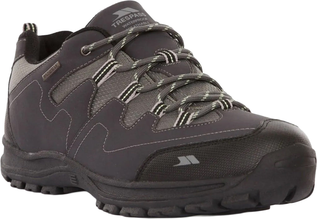 Trespass Finley Waterproof Mens Walking Shoes - Grey